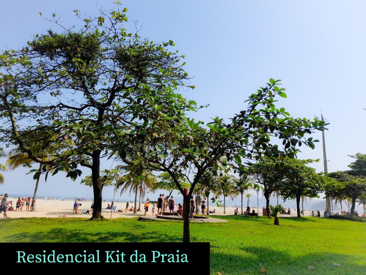 Apartament Residencial Kit Da Praia Santos  Zewnętrze zdjęcie